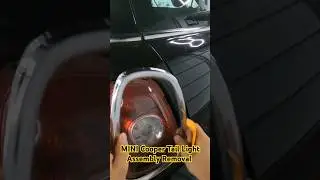 2006-2013 Mini Cooper Rear Tail Lamp Removal under 1 minute.