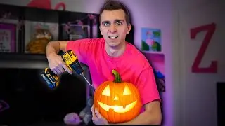 Can you carve a pumpkin with only a drill?