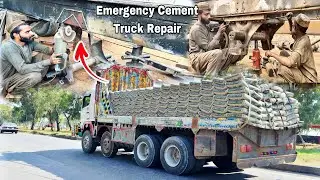 Emergency Truck Repair Chassis broken under the Trunnion Amazing Repairing Like New Unbelievable