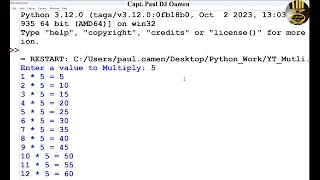 How to Create a Multiplication Timetable using For Loop in Python