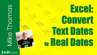 Excel: How To Quickly Convert Text Dates to Real Dates Without Using Formulas (Text-to-Columns)