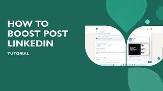 Linkedin How to Boost a Post