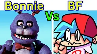 Friday Night Funkin VS Bonnie FULL WEEK 2 + Cutscenes (Five Nights at Freddys) (FNF Mod/FNaF 1)