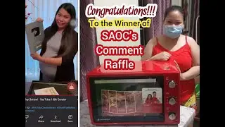 Congratulations to the Winner of HANABISHI OVEN | Silver Play Button - SAOC’s Comment RAFFLE