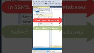 SQL | How to Upload / Restore a Database in SQL Server?