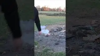 Launching a bowl with a stick of dynamite   