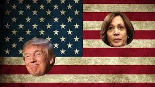 🔴🦅 DONALD TRUMP & KAMALA HARRIS DVD SCREENSAVER  🦅🔴