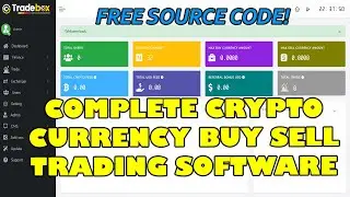 Complete CryptoCurrency Buy Sell and Trading Software using PHP MySQL  | Free Source Code Download