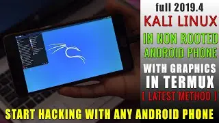 How To Install Full Kali NetHunter Graphical On Any Non Rooted Android Using Termux - Latest Method