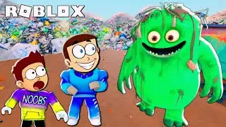 Roblox Trash Monster Mongo Obby | Shiva and Kanzo Gameplay