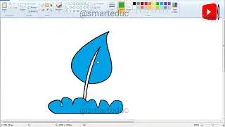 how to draw tree 🌴 in ms paint on Computer painting