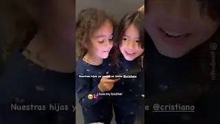 Cristiano Ronaldo’s daughters can speak arabic already 🙌