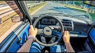 1996 Fiat Cinquecento [0.9 i.e. S 39 hp] |0-100| POV Test Drive #2160 Joe Black