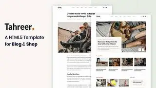 Tahreer – Magazine Blog & Shop HTML Template | Themeforest Website Templates and Themes