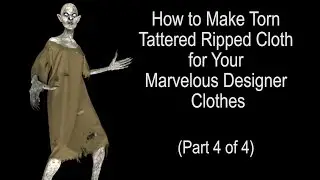 Marvelous Designer Tutorial Part 4: Torn 3D Zombie Clothing with MD5 & Photoshop