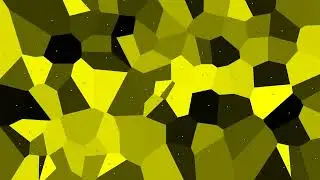 Animated Yellow Voronoi Background - 10 Minutes