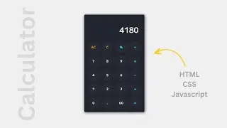 How To Make A Calculator Using HTML CSS And JavaScript | JavaScript projects