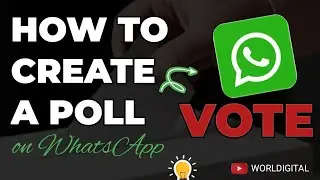 How to create a poll(vote) on WhatsApp