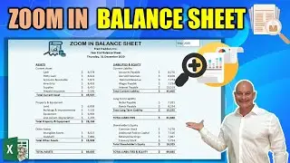 Learn How To Create This Amazing Zoom In Balance Sheet In Excel [Free Download Included]