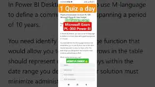 FREE Microsoft Exam Practice test - PL-300 Power BI Data Analyst 