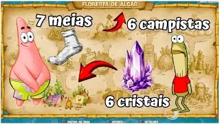 Floresta de Algas - Todas Meias, campistas e Cristais / Spongebob battle for rehydrated