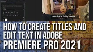 How to Create Titles and Edit Text in Adobe Premiere Pro 2021