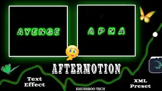 Hamare Bad Tumhe Apna Banane Kon Ayega Xml||Aftermotion Video Editing||BlackScreen Xml||KhushbooTech