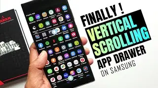 New feature - Finally we get vertical scrolling feature on Samsung's App drawer - One UI 4.0