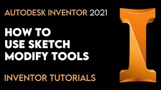 Autodesk Inventor 2021 | How to use Sketch Modify Tools | Tutorial