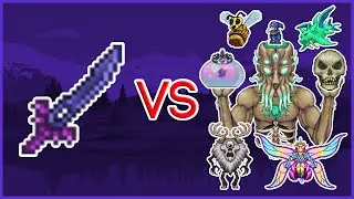 Terraria 1.4.4.9 - Night's Edge vs ALL Bosses