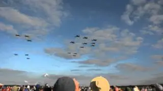 17 Spitfires at Duxford Battle of Britain Airshow, 2015