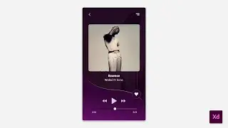 Music App UI Design in Adobe XD | UI/UX Design | Speed Art