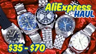 ALIEXPRESS HAUL Summer BUDGET Watches $35 - $70 Automatics, Sapphire, Chronograph - August pt2