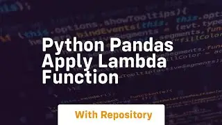 python pandas apply lambda function