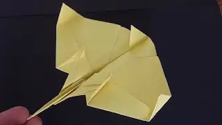 🛩️How To Make a Paper Airplane that Flies Far - World's Best Paper Airplane