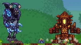 Terraria Golem Vs Omega Pirate from Metroid Mod ll Smash Bros Mod