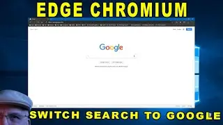 Edge Chromium - Make New Tab Search Engine Default to Google