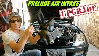 Honda Prelude Install long cold air intake guide Resonator delete