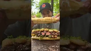 Japanese Themed Surf n Turf Sandwich