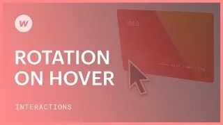 Rotation on hover - Webflow interactions and animations tutorial