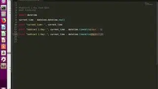Python How to Subtract a day from date