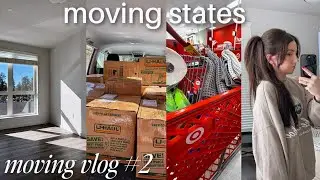 moving states! packing, target home haul, updates 🏡 MOVING VLOG ep 2