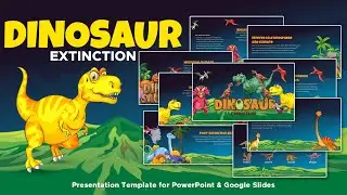 Dinosaur Extinction Presentation Templates inspired from @jurassicworld