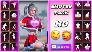 CHARMING REINDEER SET 🥵😍 - PUBG EMOTES PACK ❤️ - MYTHIC EMOTES HD - PUBG EMOTES FOR LOBBY EDITS