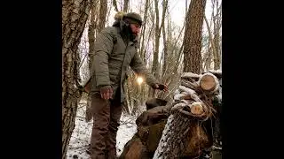 3 Days Bushcraft Winter Camping in Rain and Snow #survival #bushcraft  #camping #wargehbushcraft