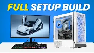 The Ultimate 4K Full Setup🔥 Gaming PC Build 2024! 