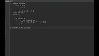 Python - All Possible Permutations w/ Recursion