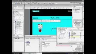 07: How to Insert and Configure a Switch & Indication Lamp in HMI from TIA Portal || WinCC