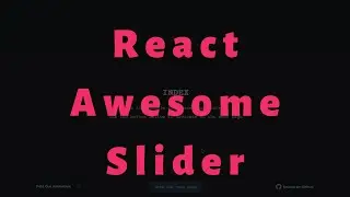 React Awesome Slider introduction 