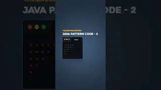 Java Pattern Code Series Part - 2  #shorts #brogrammers #javaprogramming #javacode